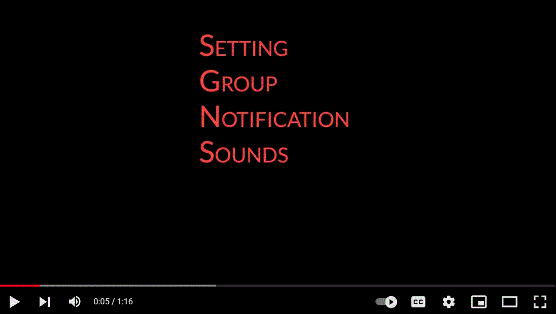 Setting Group Notification Sounds